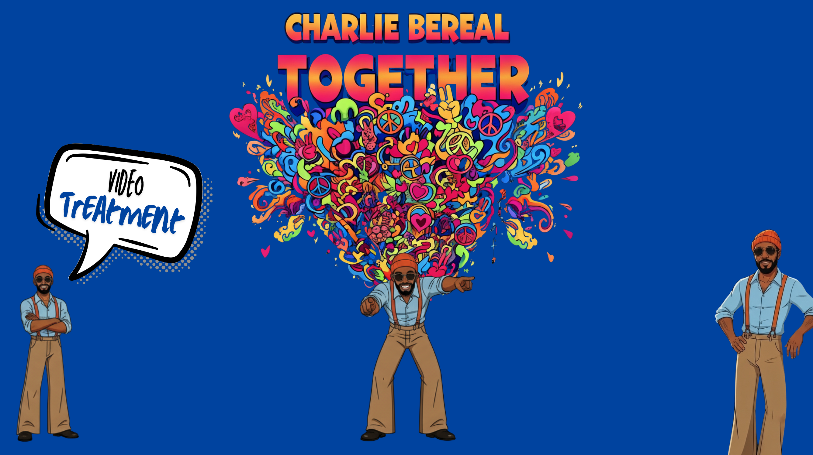 Together animated video treatment concept with psychedelic visual style