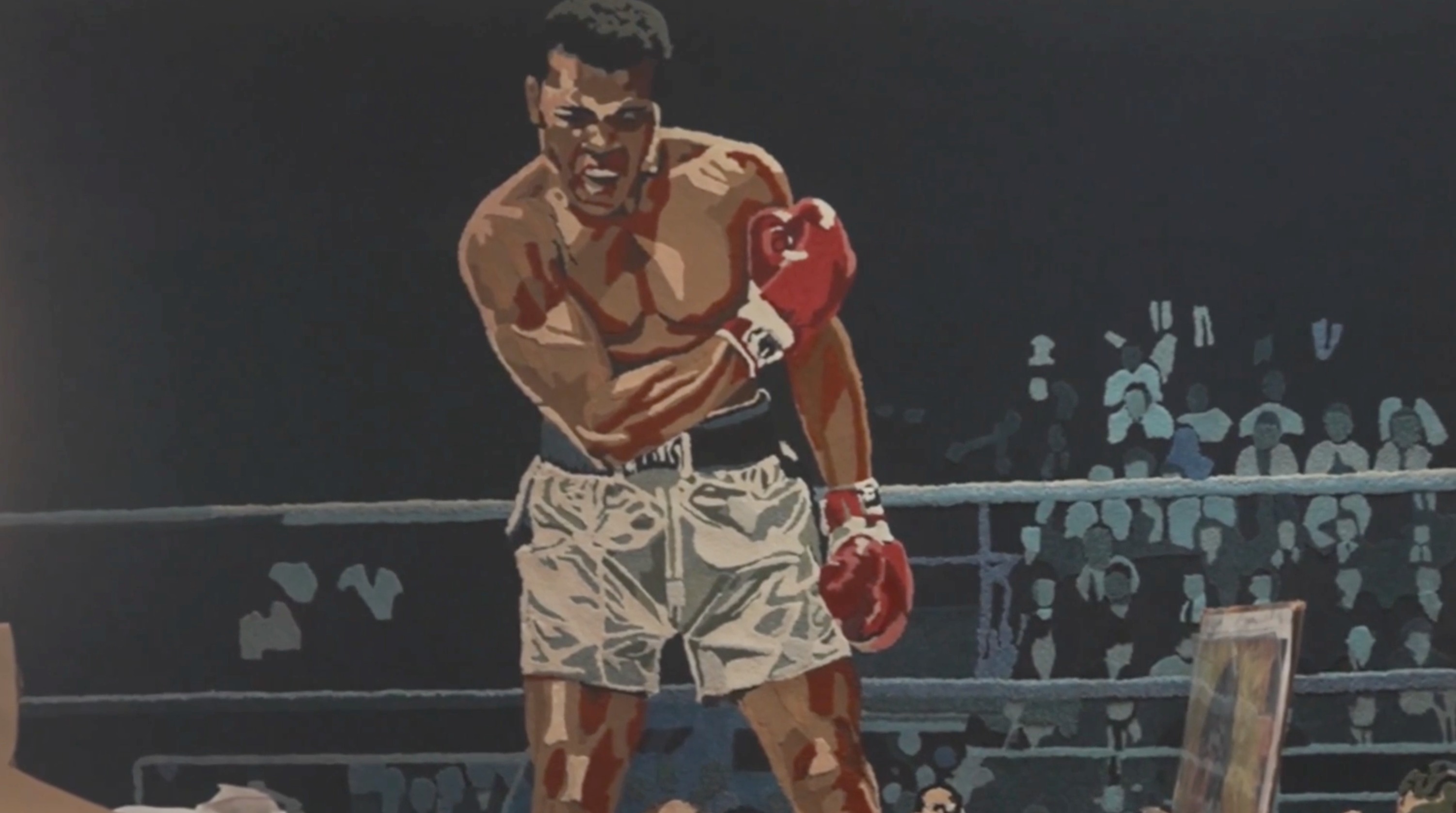 Muhammad Ali rug artwork