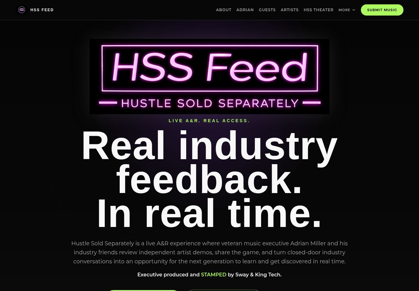 HSS Feed + HSS Desk production website