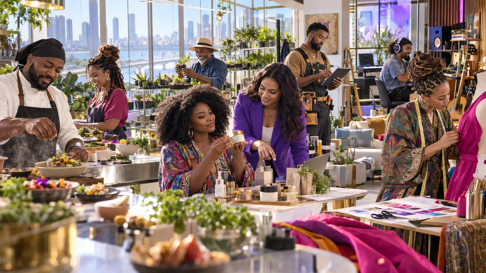 Independent founders building across food, beauty, fashion, music, and local commerce